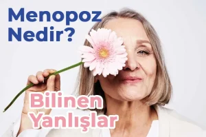 Menopoz, adet kanamasının kesilmesidir. Menopoz için son adetin üzerinden bir
